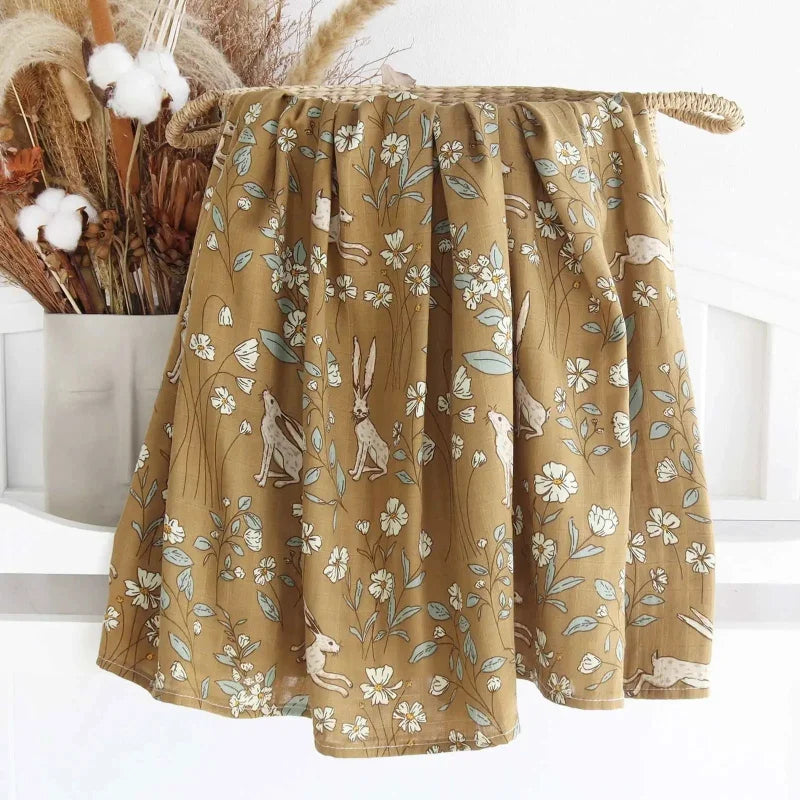 Cueiro Infantil Muslin de Algodão e Bambu – Conforto e Proteção Para Seu Bebê