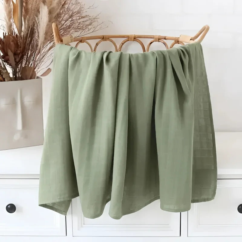 Cueiro Infantil Muslin de Algodão e Bambu – Conforto e Proteção Para Seu Bebê