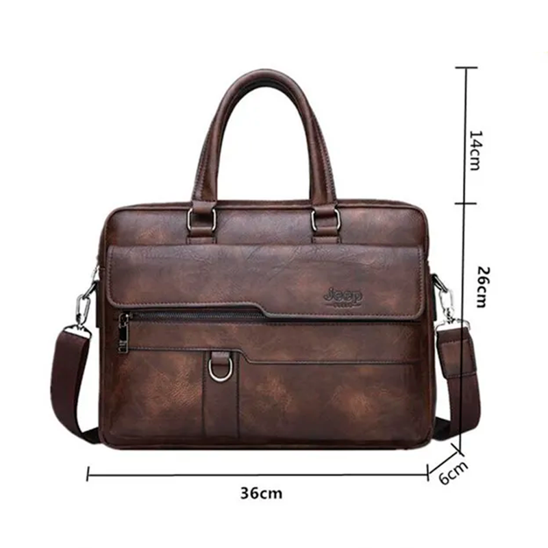 Maleta Elegante em Couro Genuíno - JeepBusiness: Praticidade e Estilo para Seu Dia a Dia