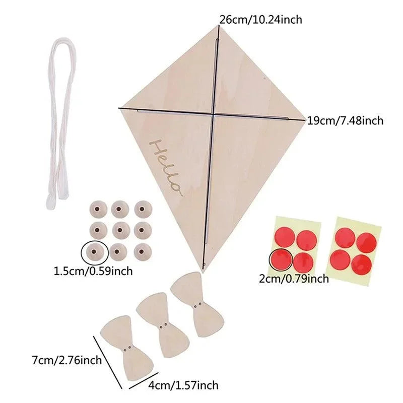 Teto de Sonhos: Pipa de Madeira Lenogue para Decoração Infantil