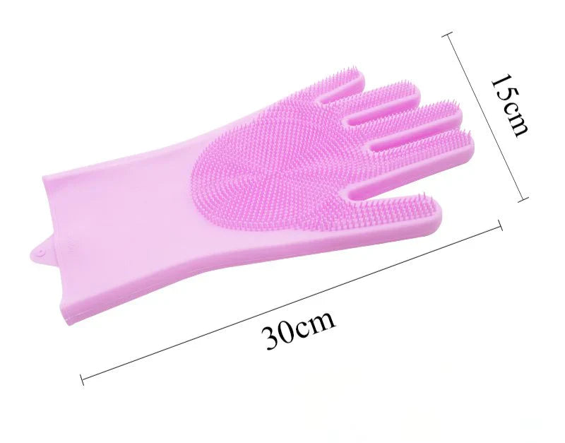 Luva Confortável para Banho e Enxague de Pets