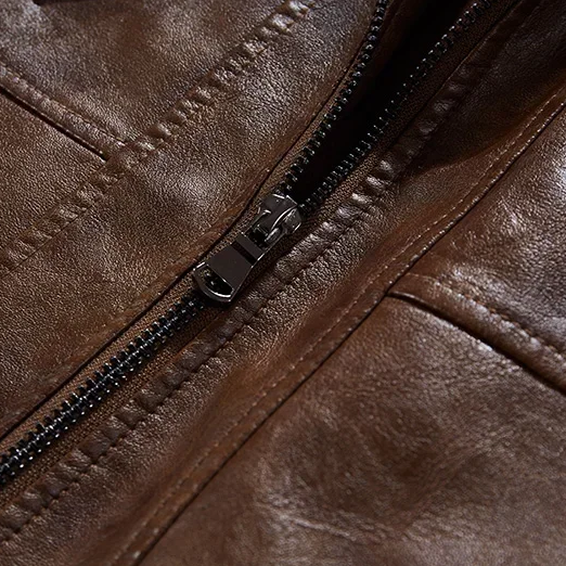 Jaqueta Masculina de Couro Genuíno - Estilo e Conforto com MotorJack