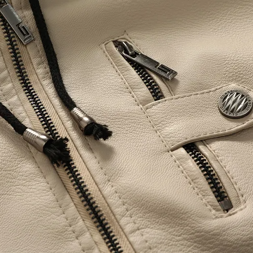 Jaqueta de Couro Genuíno Masculina - Estilo e Conforto Sebastian