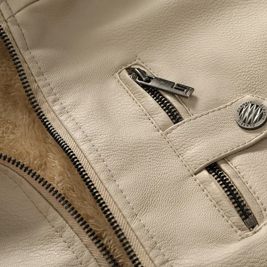 Jaqueta de Couro Genuíno Masculina - Estilo e Conforto Sebastian