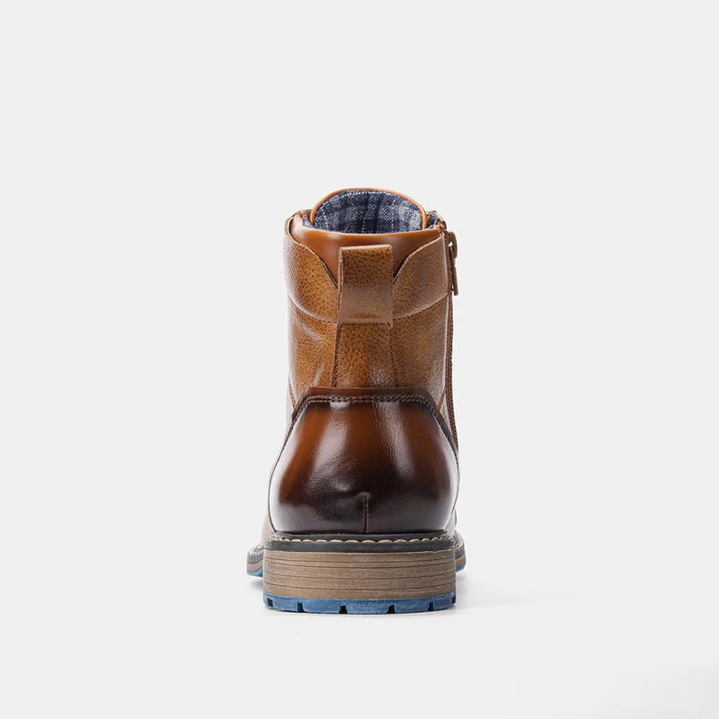 Bota Masculina de Couro Genuíno - Estilo e Conforto para o Seu Dia a Dia