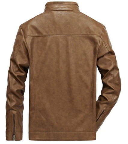 Jaqueta de Couro Genuíno Masculina para Motociclismo - Estilo e Conforto Strada Pro