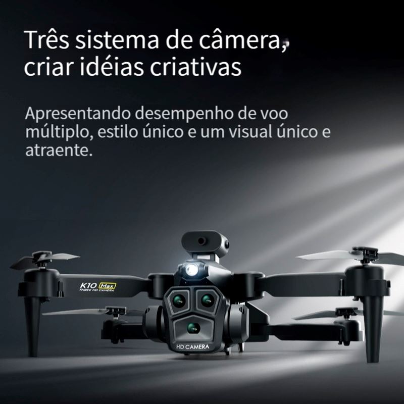 Drone Profissional com Câmera 8K UltraHD Gps Wifi e Desvio Automático - K10 Max