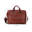 Maleta de Couro Genuíno - Conforto e Estilo para Profissionais