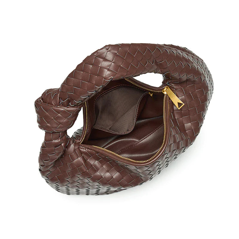 Bolsa Hobo Elena em Couro Trançado – Estilo e Conforto para o Seu Dia a Dia