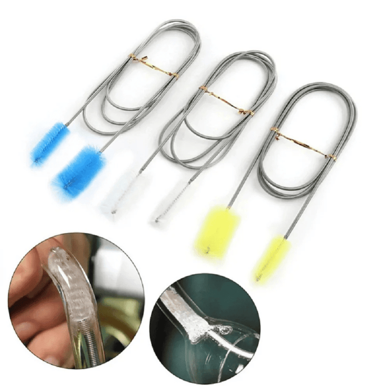 Escova Flexível para Limpeza de Filtro de Aquário - Facilite a Manutenção do Seu Aquário