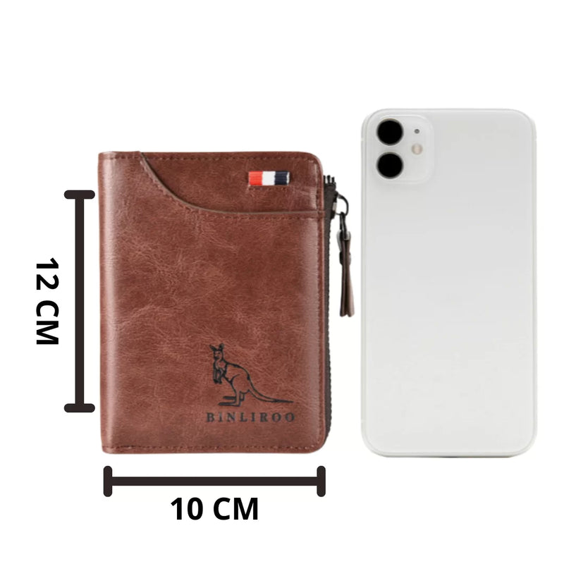 Carteira Masculina de Couro Kangaroo