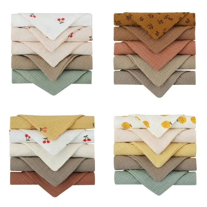 Conjunto de Fraldinhas Infantis de Boca - 5 Peças Confortáveis Lenogue