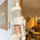 Garrafa Infantil com Canudo e Capa Protetora para Conforto e Praticidade