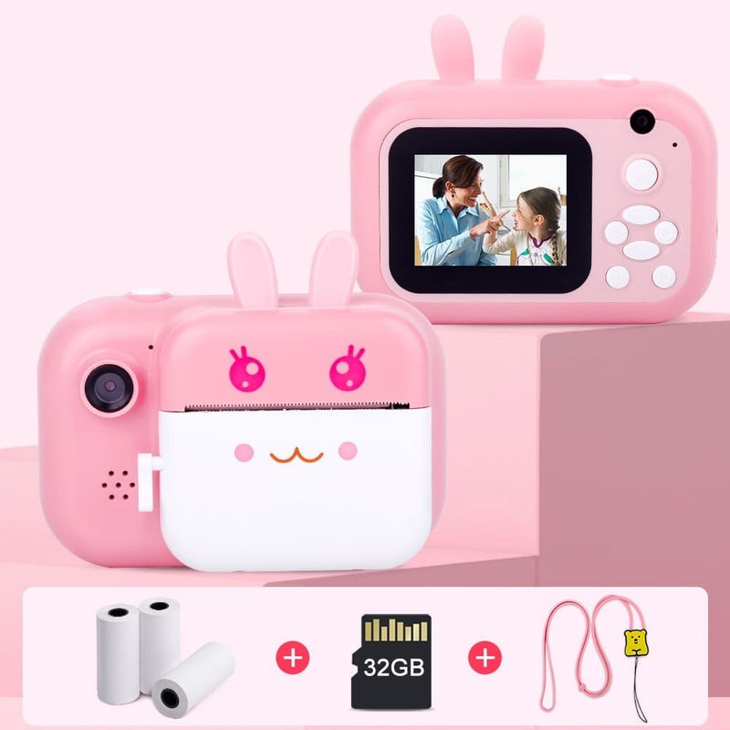 Câmera Digital Fotográfica Infantil Instantânea Compacta Minibear