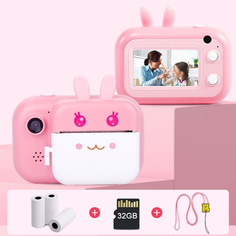 Câmera Digital Fotográfica Infantil Instantânea Compacta Minibear