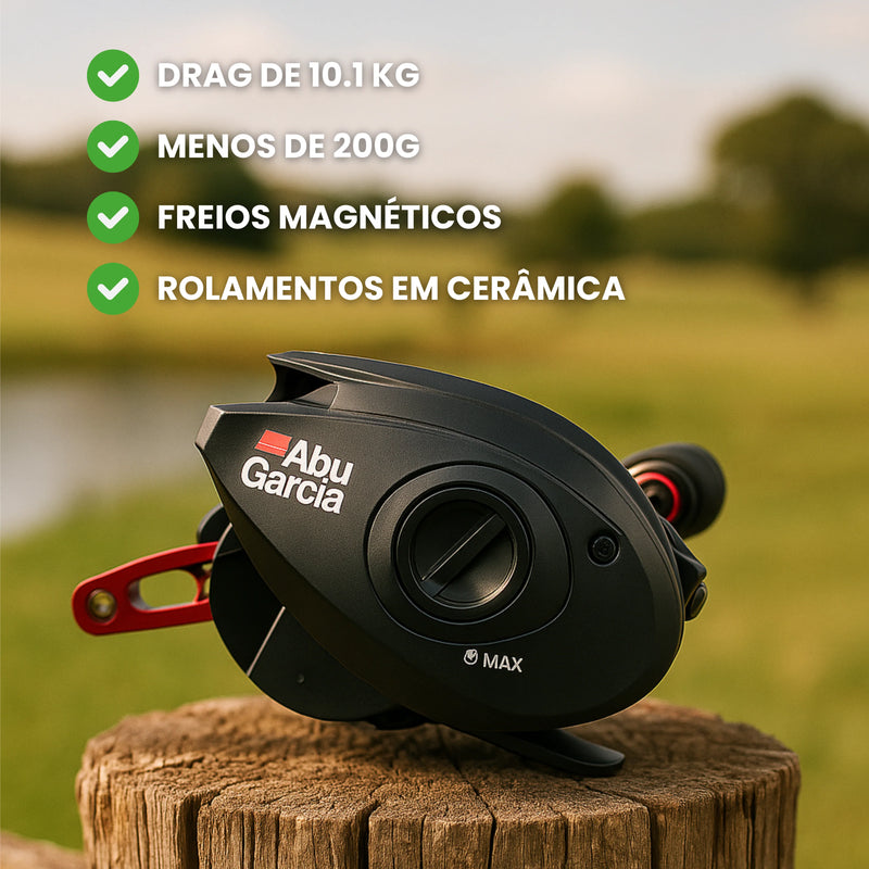 Carretilha Abu Garcia Black MAX3 Anti-Cabeleira com Boné Bass PRO Shop Grátis – Conquiste A Praticidade e Estilo na Pesca