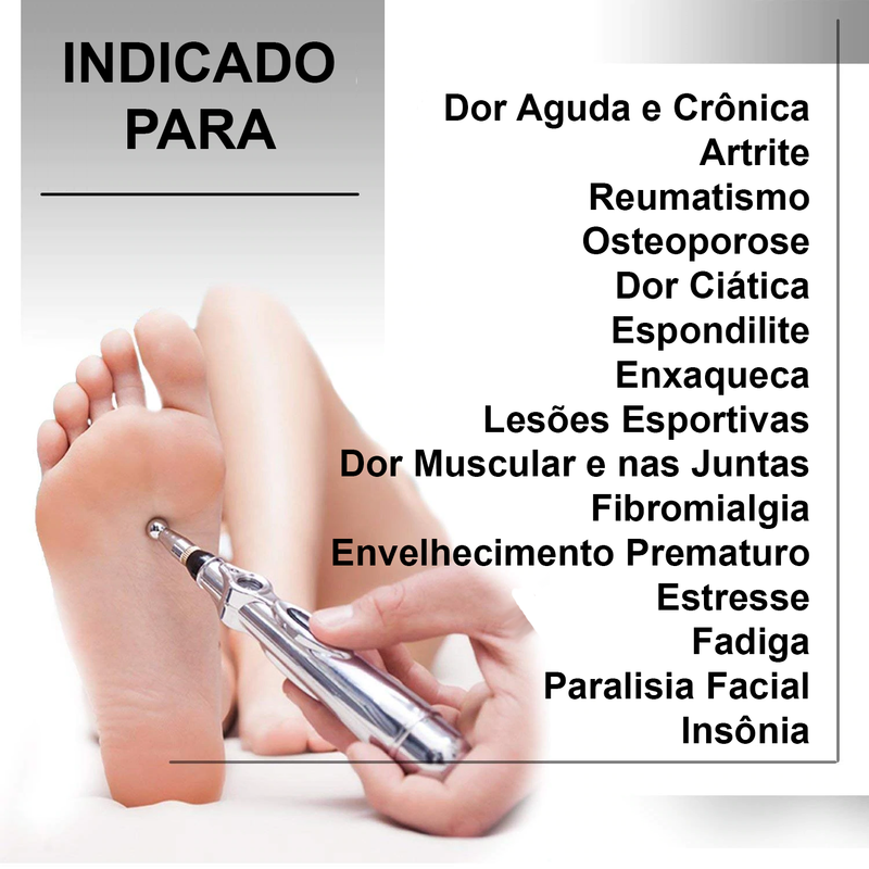 Caneta Eletrônica de Acupuntura Para Massagem Terapêutica