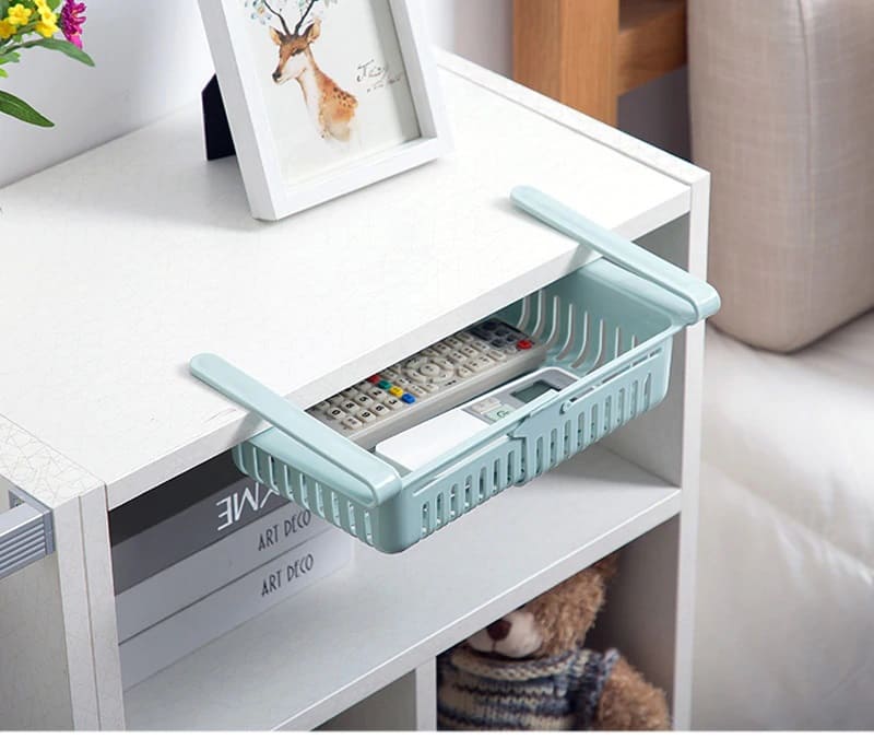 Kit de Cesta Organizadora Extensível para Cozinha Quarto Banheiro