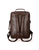 Mochila de Couro Masculino 2 em 1 Resistente