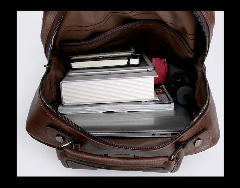 Mochila de Couro Masculino Jeep para Dia-a-Dia