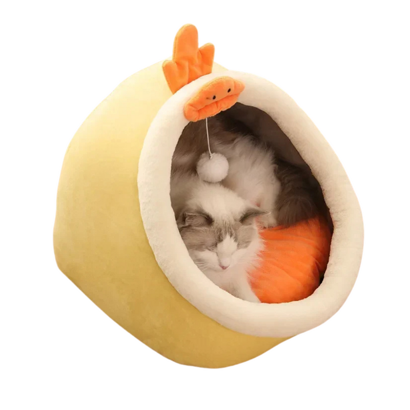 Cama Acolchoada Iglu para Gatos: Conforto e Segurança para Seu Pet