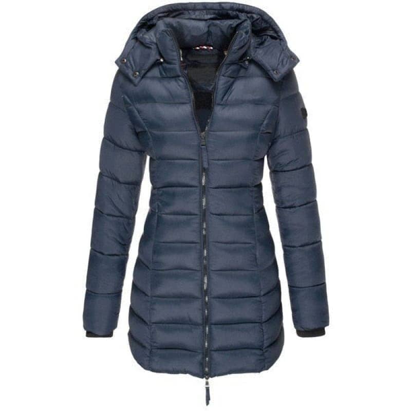 Jaqueta Feminina Puffer Longa com Capuz - WinterGlam