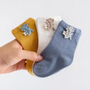 Conforto e Estilo: Kit com 3 Pares de Meias Infantis em Algodão Cartoon