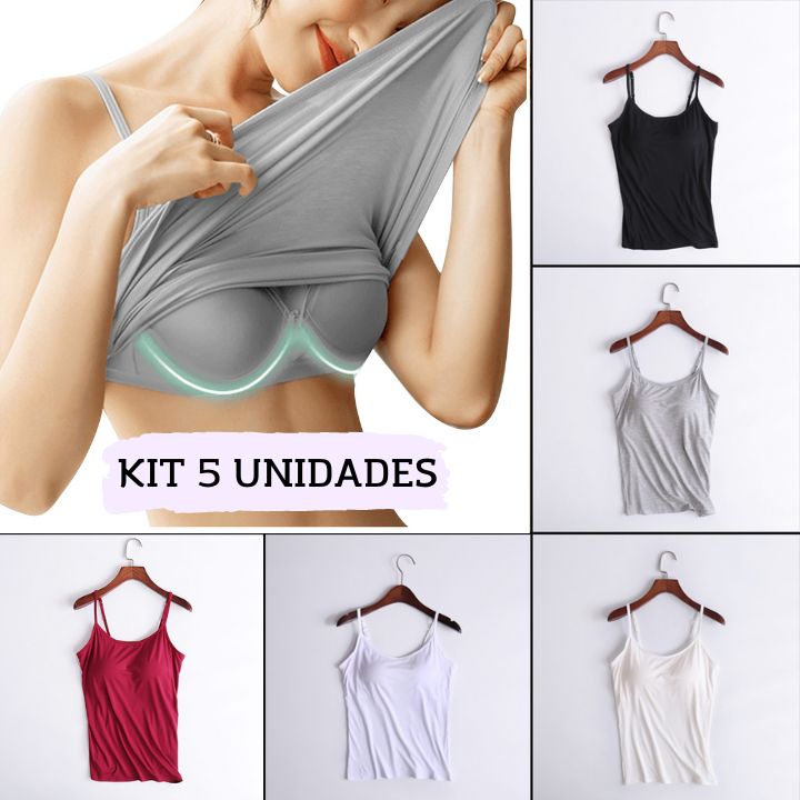 Blusinha Feminina - Kit com 5 Unidades