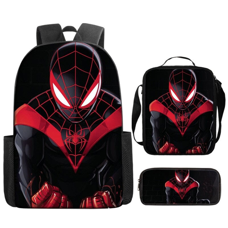 Kit Escolar Infantil Homem Aranha: Mochila, Lancheira e Estojo