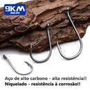 Conjunto Premium de Anzóis de Aço Inox para Pesca - 50 a 100 Peças para Uma Experiência de Pesca Incomparável