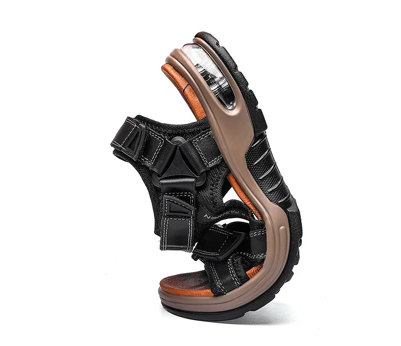 Sandália de Couro Genuíno - Conforto e Estilo com Manuell Premium