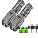 Lanterna Tática LED Recarregável: Iluminação Confiável e Impermeável para Aventuras Longas