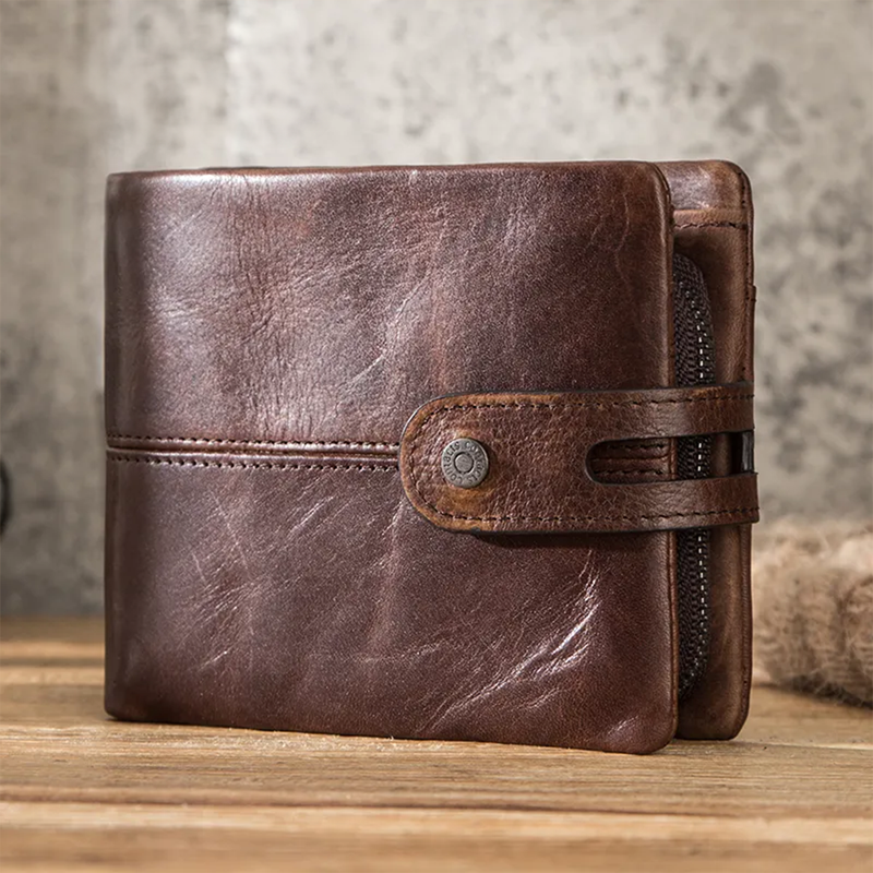 Carteira em Couro Genuíno para Homens - Estilo e Praticidade Todos os Dias