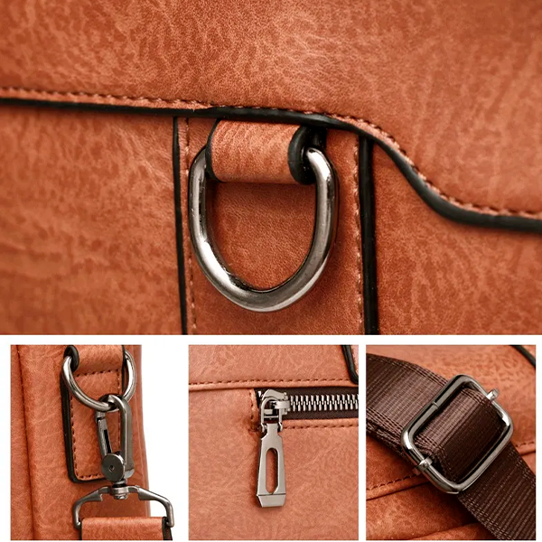 Maleta Premium em Couro Genuíno - Estilo e Praticidade para Sua Rotina