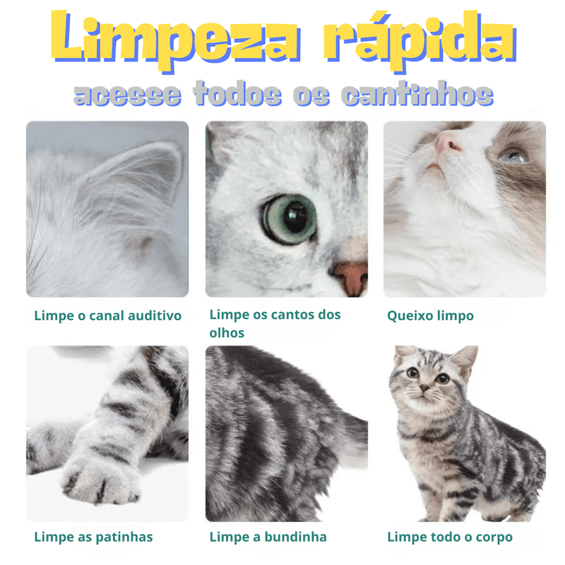 Luvas de Limpeza Secas para Pets – Praticidade e Conforto em Cada Toque