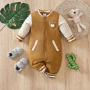 Macacão Infantil em Algodão com Estampa de Ursinho Baseball - Conforto e Estilo para Pequenos Aventureiros