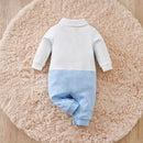 Macacão Infantil Gentleman em Algodão com Manga Longa e Gravata - Conforto e Estilo para Pequenos