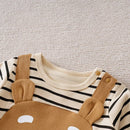 Macacão Infantil de Algodão para Frio com Estampa de Ursinho 3D - Conforto e Estilo para os Pequenos