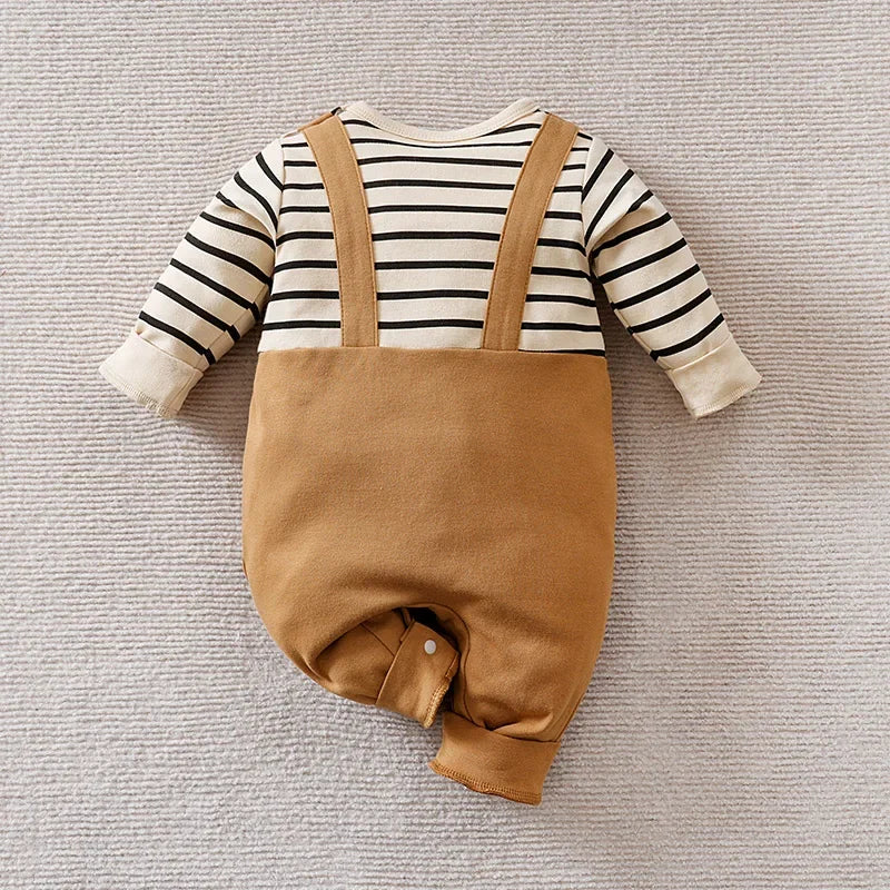 Macacão Infantil de Algodão para Frio com Estampa de Ursinho 3D - Conforto e Estilo para os Pequenos