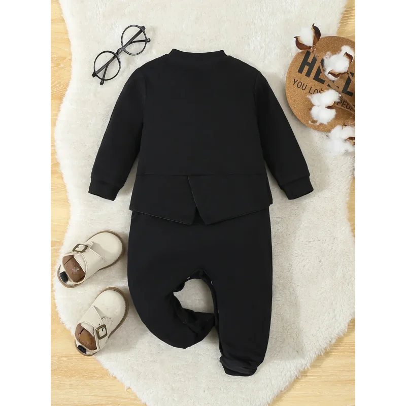 Macacão Infantil Gentleman em Algodão para Outono: Conforto e Estilo para os Pequenos