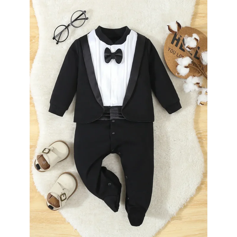 Macacão Infantil Gentleman em Algodão para Outono: Conforto e Estilo para os Pequenos