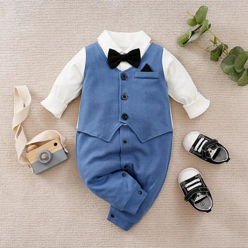 Macacão Infantil Gentleman: Estilo e Conforto para Momentos Especiais