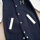 Macacão Infantil Confortável de Algodão com Estilo Baseball para Liberdade e Praticidade