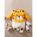 Macacão Infantil em Algodão com Estampa 3D de Tigre - Conforto e Estilo para Aventureiros