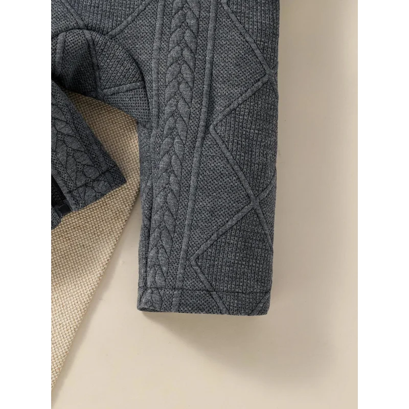 Macacão Infantil Confortável de Manga Longa com Zíper Estilo Streetwear Lenogue