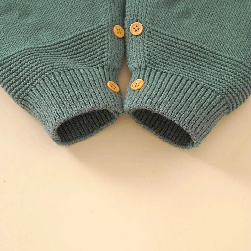 Macacão Romper Infantil em Tricot Bege – Conforto e Estilo para os Pequenos