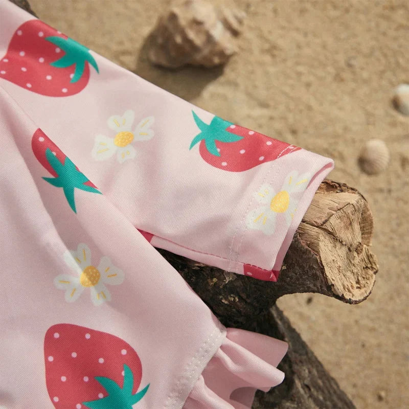 Maiô Infantil Rosa Alice: Conforto e Estilo Para Pequenas Aventureiras