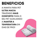 Manta Pet Macia – Conforto Quente para Cães e Gatos