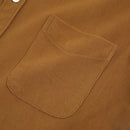 Camisa Social Xadrez Masculina Marrom