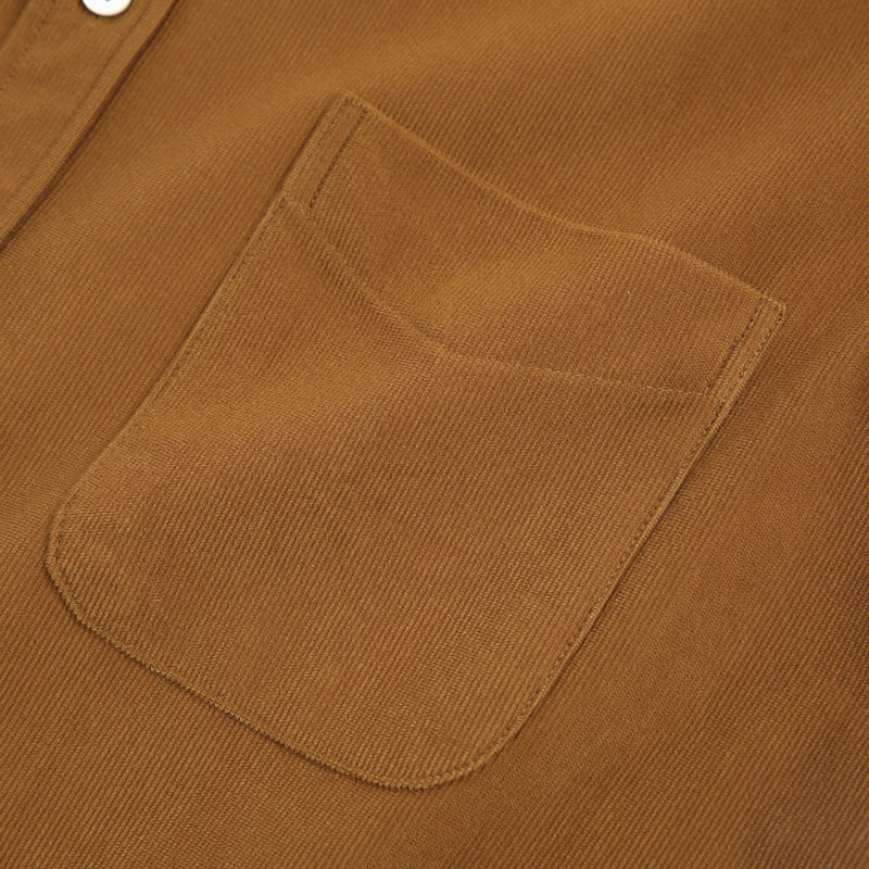 Camisa Social Xadrez Masculina Marrom